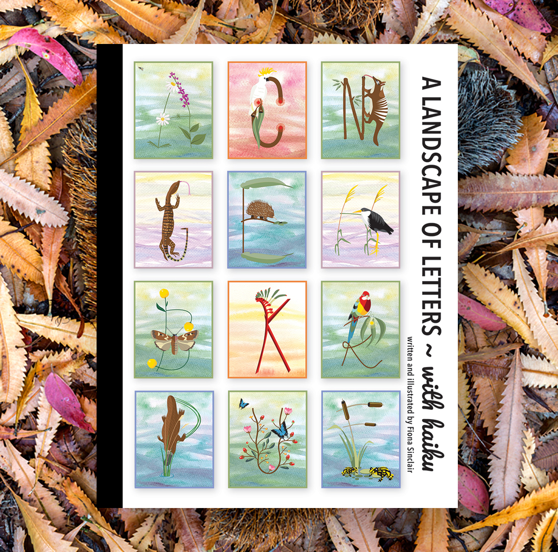 A Landscape of letters - with haiku