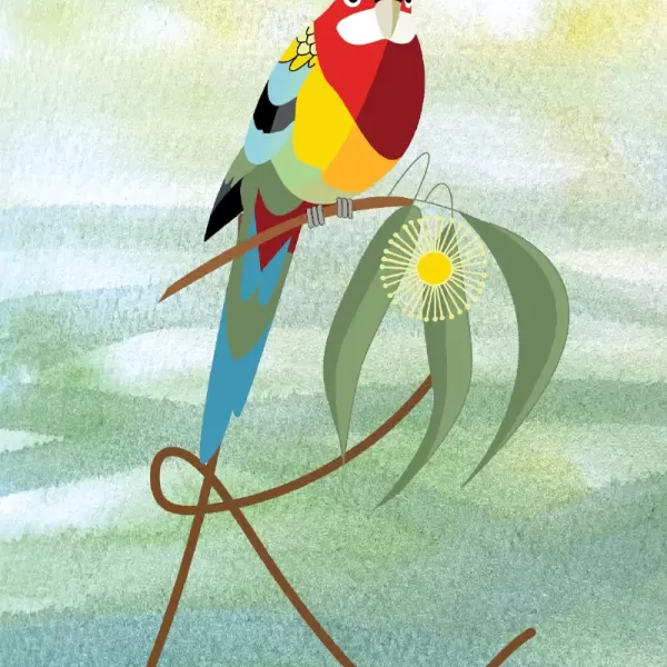 R - Rosella - A landscape of letters with haiku